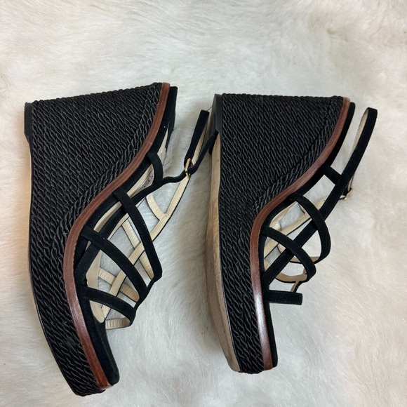 Jimmy Choo Ariela 110 Suede Caged Roped Wedge Sandals 39.5 - Picture 6 of 10